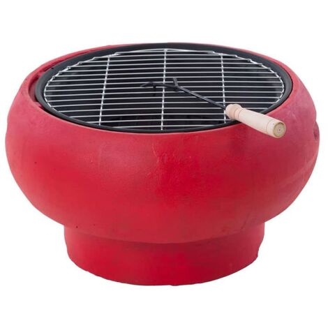 BBGRILL Portable Barbecue Red BBQ TUB-R - Red