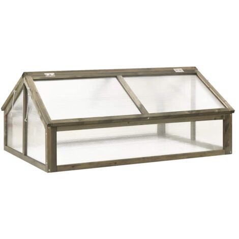 Greenhouse Grey 114x80x50 cm Firwood vidaXL