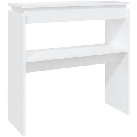 Console Table White 80x30x80 cm Engineered Wood vidaXL