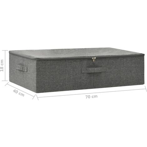 Storage Box Fabric 70x40x18 cm Anthracite vidaXL