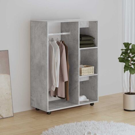 Wardrobe Concrete Grey 80x40x110 cm Engineered Wood vidaXL (1/5)