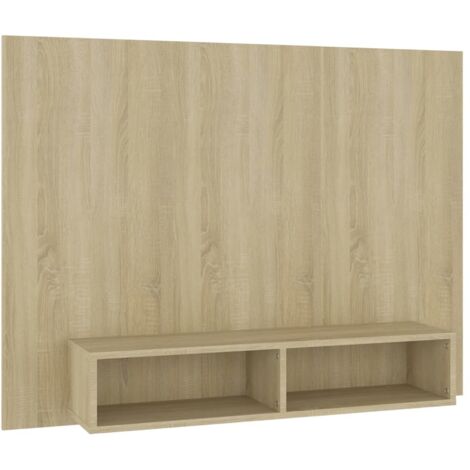 Wall TV Cabinet Sonoma Oak 120x23.5x90 cm Engineered Wood vidaXL