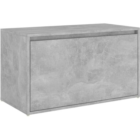 Hall Bench 80x40x45 cm Concrete Grey Engineered Wood vidaXL