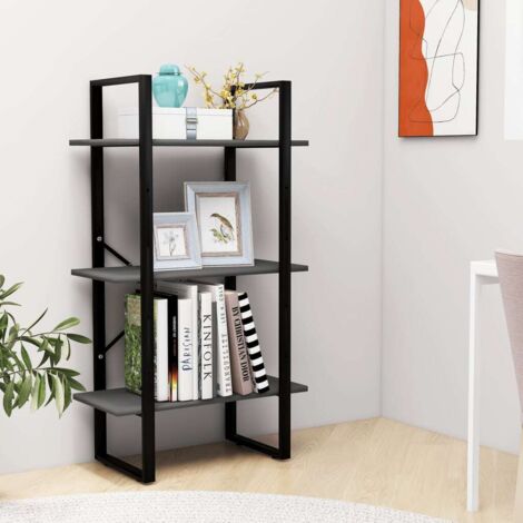 Storage Shelf Grey 60x30x105 cm Engineered Wood vidaXL