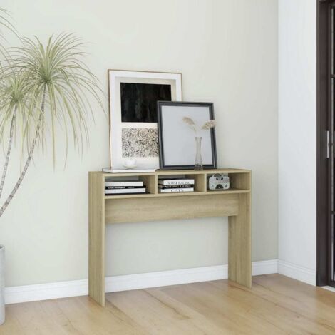 Console Table Sonoma Oak 105x30x80 cm Engineered Wood vidaXL