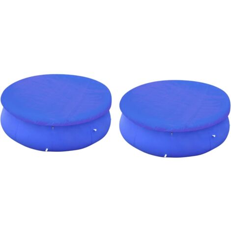 Pool Covers 2 pcs for 300 cm Round Above-Ground Pools vidaXL