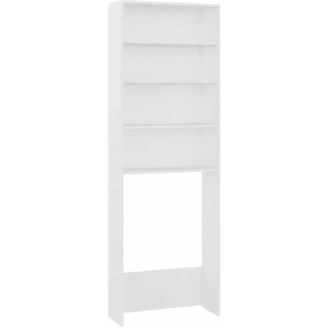 Washing Machine Cabinet White 64x24x190 cm vidaXL