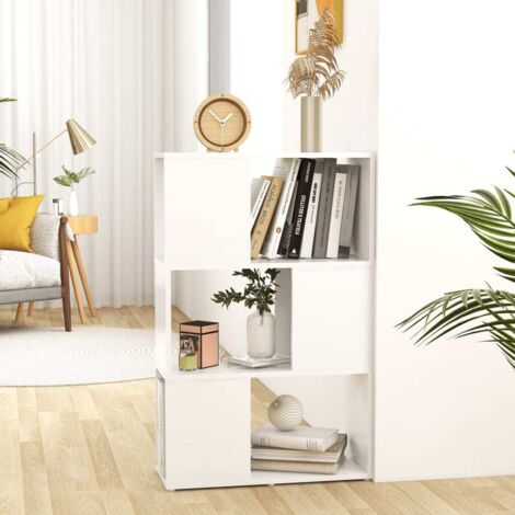 Book Cabinet Room Divider White 60x24x94 cm Engineered Wood vidaXL
