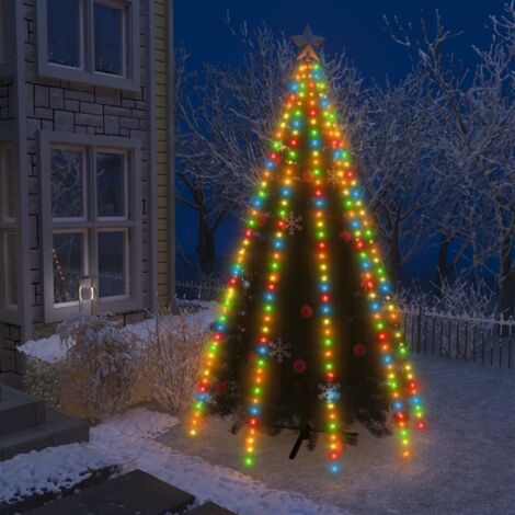 Christmas Tree Net Lights with 400 LEDs Colourful 400 cm vidaXL