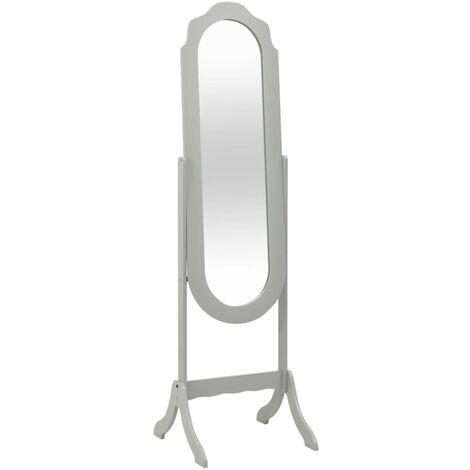 vidaXL Free Standing Mirror Grey 46x48x164 cm - Grey