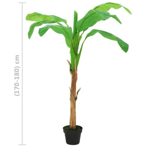 Artificial Banana Tree with Pot 180 cm  Green vidaXL