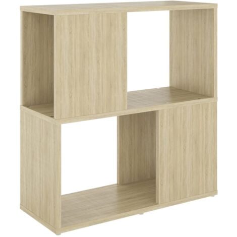 Book Cabinet Sonoma Oak 60x24x63 cm Engineered Wood vidaXL