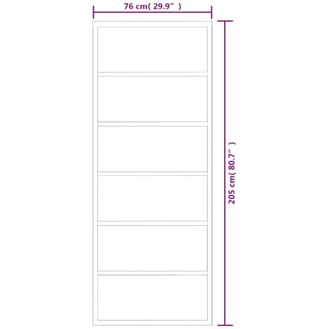 Sliding Door ESG Glass and Aluminium 76x205 cm Black vidaXL