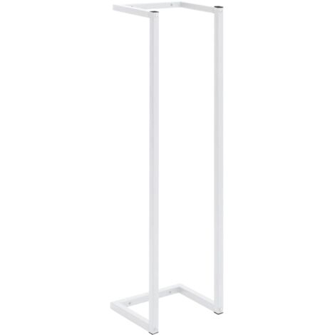 Towel Rack White 25x20x95 cm Steel vidaXL