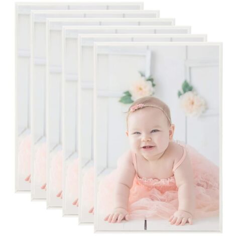 Photo Frames Collage 5 pcs for Wall or Table Silver 70x90cm MDF vidaXL