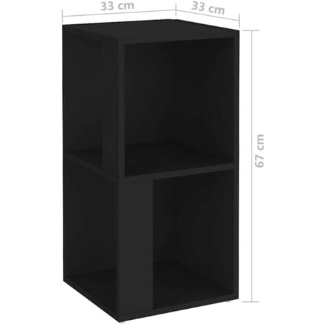 Corner Cabinet Black 33x33x67 cm Engineered Wood vidaXL