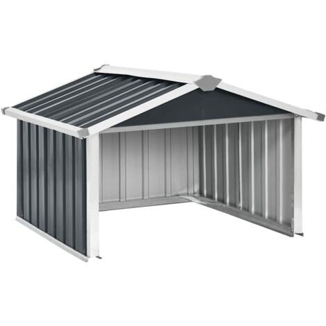 vidaXL Garden Robot Lawnmower Shed 92x97x63 cm Galvanised Steel Anthracite