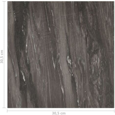 Self-adhesive Flooring Planks 20 pcs PVC 1.86 m² Dark Grey vidaXL