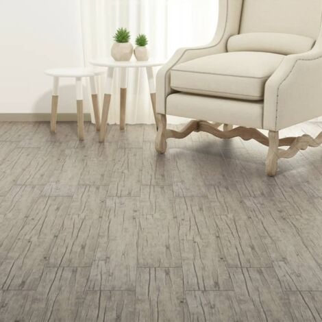 Self-adhesive PVC Flooring Planks 5.21 m 2 mm Oak Washed vidaXL