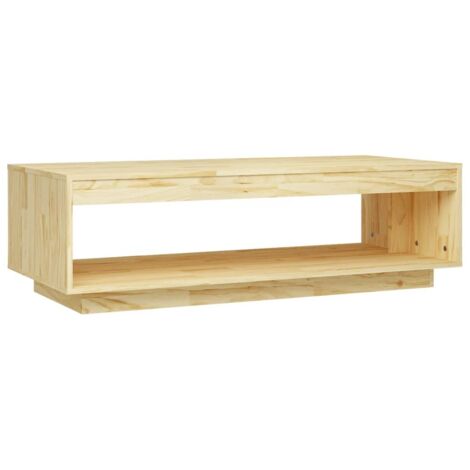 Coffee Table 110x50x33.5 cm Solid Pinewood vidaXL (1/5)