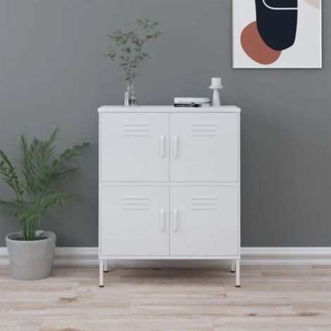 Storage Cabinet White 80x35x101.5 cm Steel vidaXL