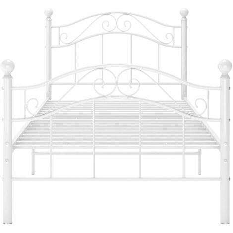 Walmart white store metal bed frame