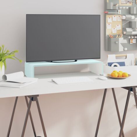 TV Stand/Monitor Riser Glass Green 60x25x11 cm vidaXL