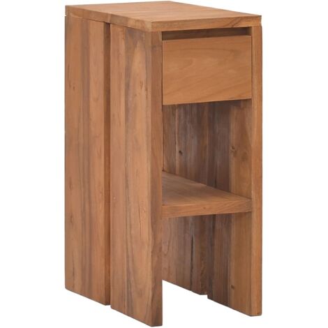 Bedside Cabinet 20x35x50 cm Solid Teak Wood vidaXL (1/5)