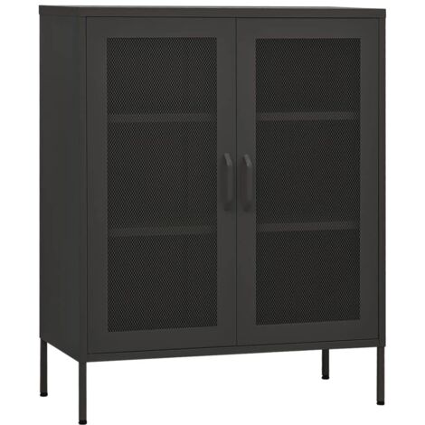 Storage Cabinet Anthracite 80x35x101.5 cm Steel vidaXL