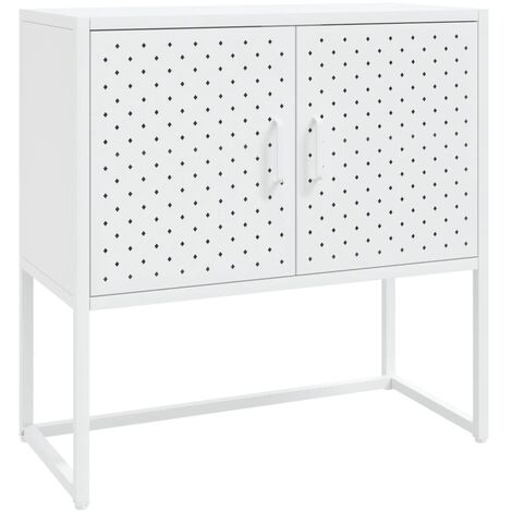 Sideboard White 75x35x75 cm Steel vidaXL (1/5)