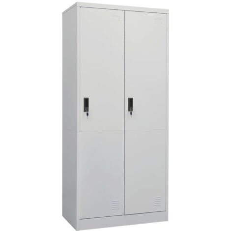 Wardrobe Light Grey 80x50x180 cm Steel vidaXL (1/5)