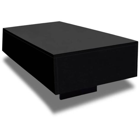 Coffee Table High Gloss Black vidaXL