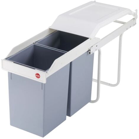 Cupboard Bin Multi-Box Duo Size L 2x14 L Cream 3659-001 Hailo