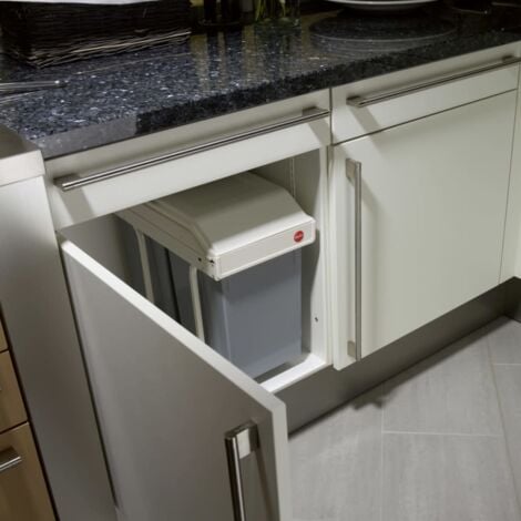 Cupboard Bin Multi-Box Duo Size L 2x14 L Cream 3659-001 Hailo