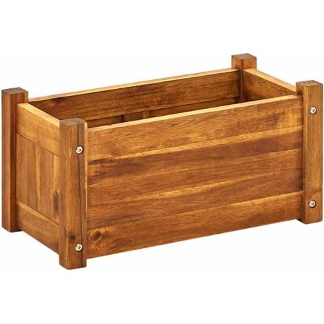 Garden Raised Bed Acacia Wood 50x25x25 cm vidaXL