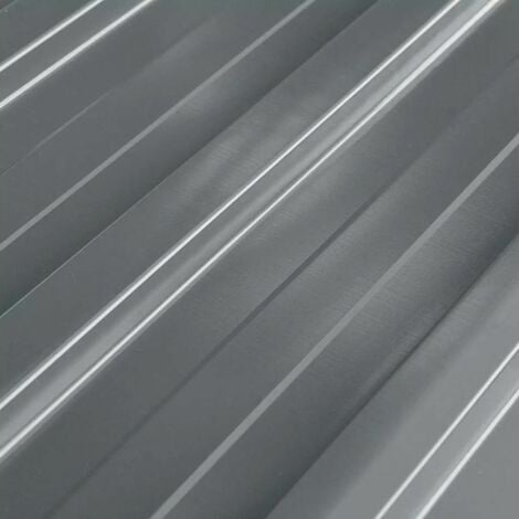 Roof Panels 12 pcs Galvanised Steel Grey vidaXL