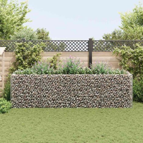 Gabion Raised Bed Steel 360x90x100 cm vidaXL
