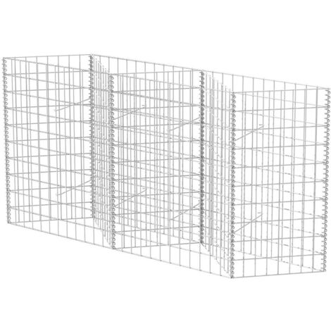 Gabion Basket Galvanised Steel 120x30x100 cm vidaXL