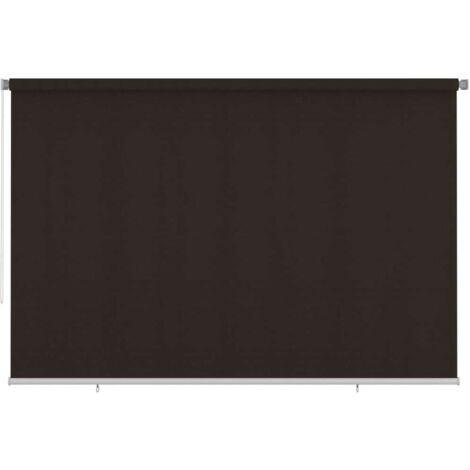 Outdoor Roller Blind 355(W)x230(H) cm Brown HDPE vidaXL (1/5)