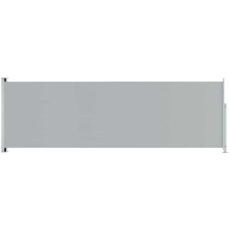 Patio Retractable Side Awning 200x600 cm Grey vidaXL