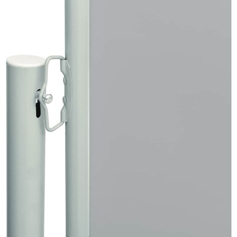 Patio Retractable Side Awning 200x600 cm Grey vidaXL