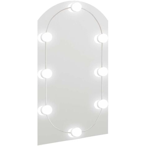 Mirror with LED Lights 70x40 cm Glass Arch vidaXL
