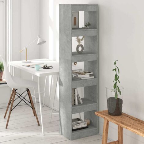 Book Cabinet/Room Divider Concrete Grey 40x30x166 cm vidaXL (1/5)