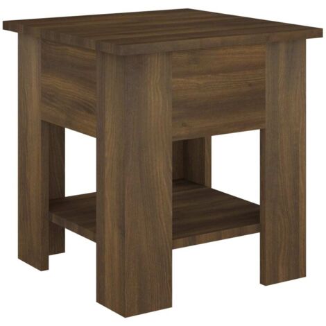 Coffee Table Brown Oak 40x40x42 cm Engineered wood vidaXL (1/5)