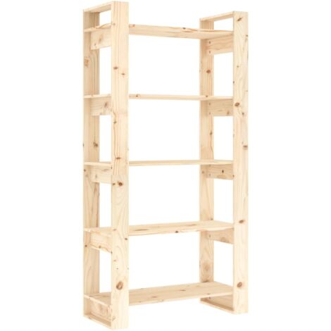 Book Cabinet/Room Divider 80x35x160 cm Solid Wood vidaXL