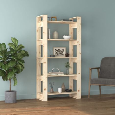 Book Cabinet/Room Divider 80x35x160 cm Solid Wood vidaXL