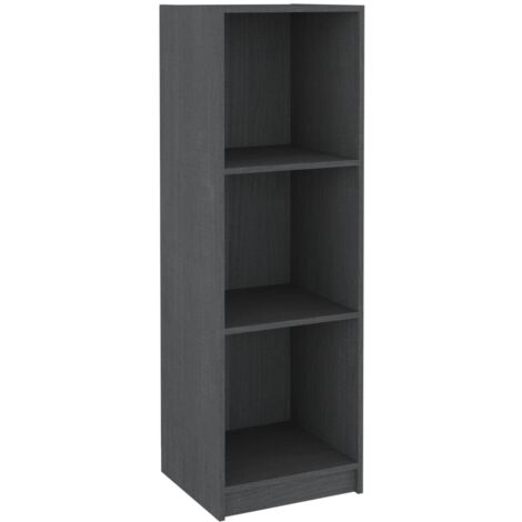 Book Cabinet/Room Divider Grey 36x33x110 cm Solid Pinewood vidaXL
