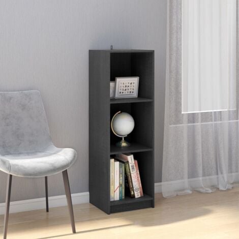 Book Cabinet/Room Divider Grey 36x33x110 cm Solid Pinewood vidaXL