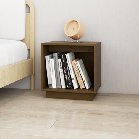 Bedside Cabinet Honey Brown 40x30x40 cm Solid Wood Pine vidaXL