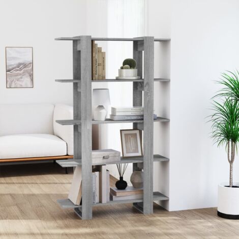 Book Cabinet/Room Divider Grey Sonoma 100x30x160 cm vidaXL